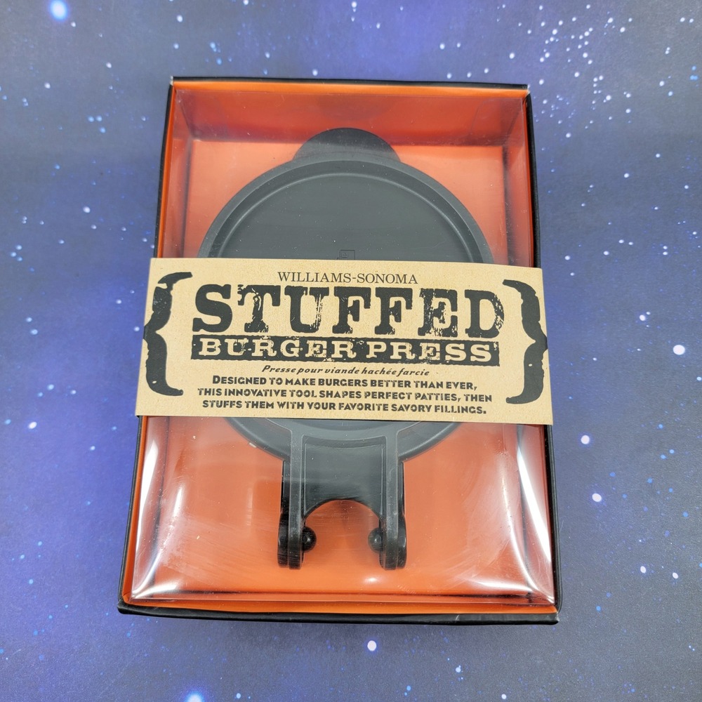 Williams Sonoma Stuffed Burger Press Kitchen Gadget Hamburger Juicy Lucy